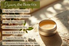 Packaging and care insert for Poke Root & Castor Oil Salve