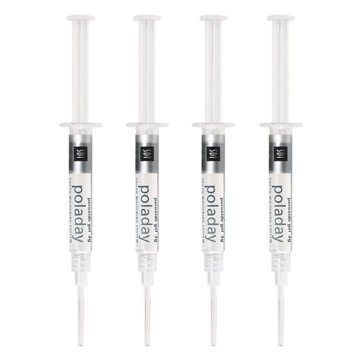 PolaDay Advanced Tooth Whitening System 9.5% Hydrogen Peroxide Gel in application tray
