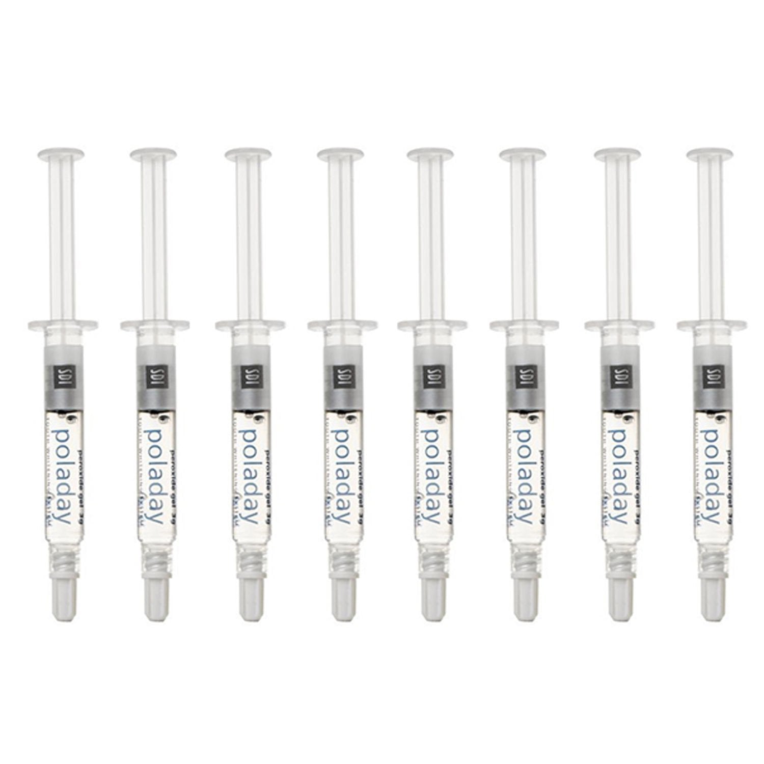 Poladay CP35 teeth whitening gel in 8 syringes, 1.3 g each