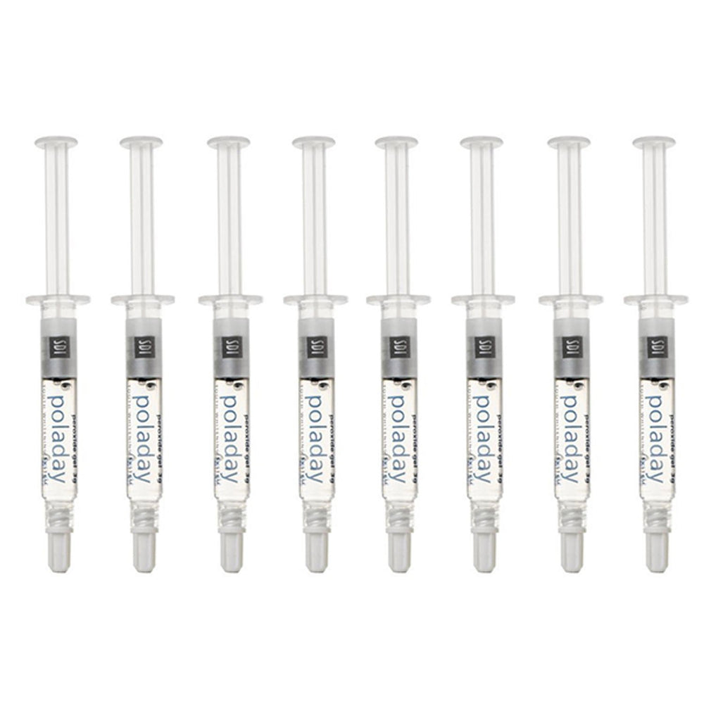 Poladay CP35 teeth whitening gel in 8 syringes, 1.3 g each