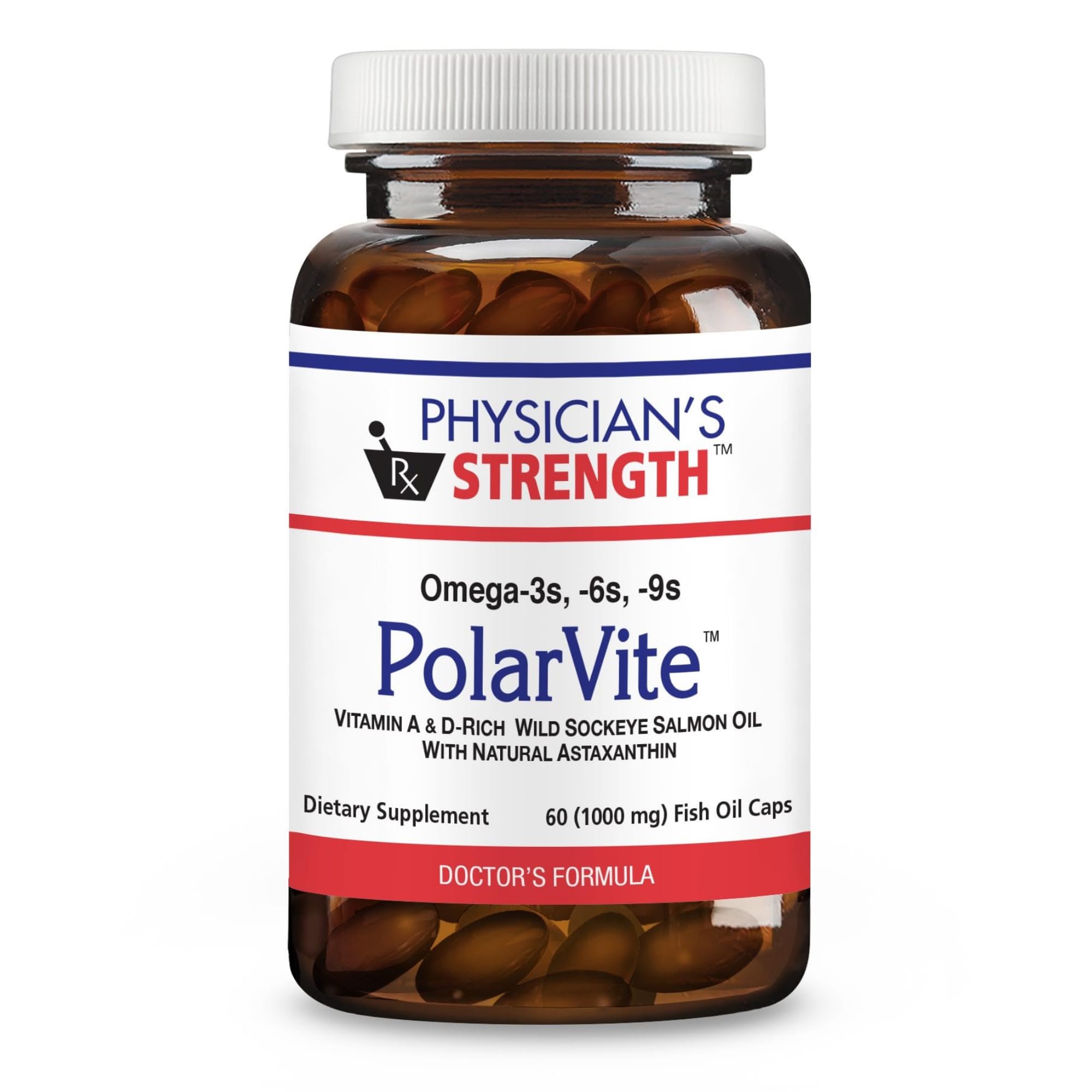 PolarVite Wild Sockeye Salmon Fish Oil gelcaps bottle