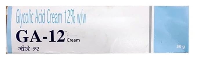 Polet GA-12 glycolic cream jar for overnight hydration and gentle exfoliation.
