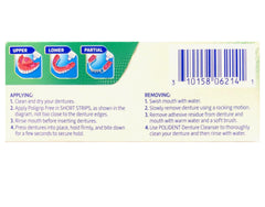 Close-up of Poligrip denture adhesive cream texture