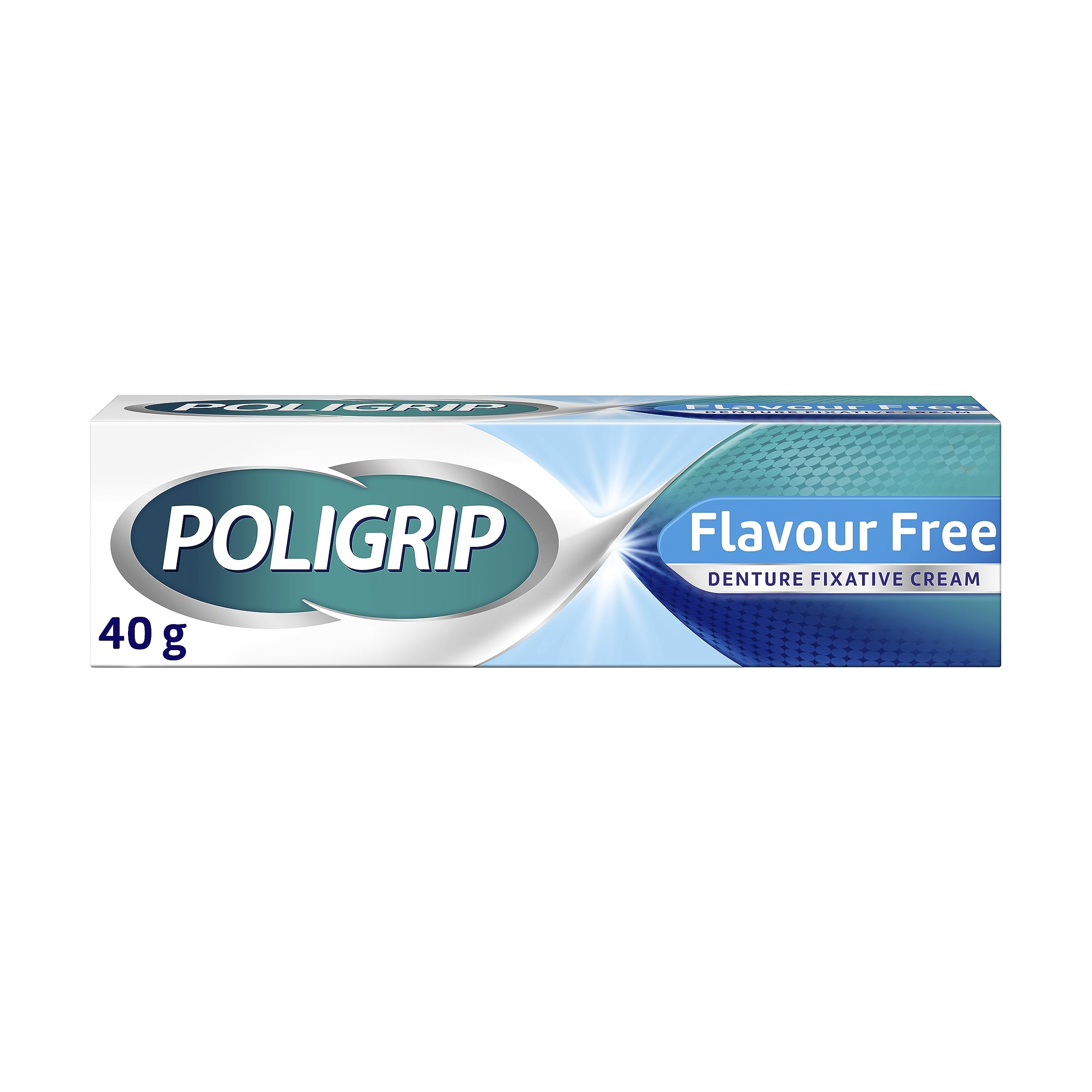 Poligrip Flavour Free denture adhesive 40g tube