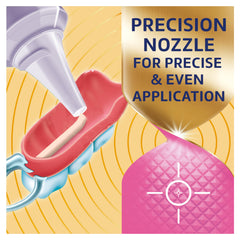 Zinc-free denture adhesive without artificial colors or flavors