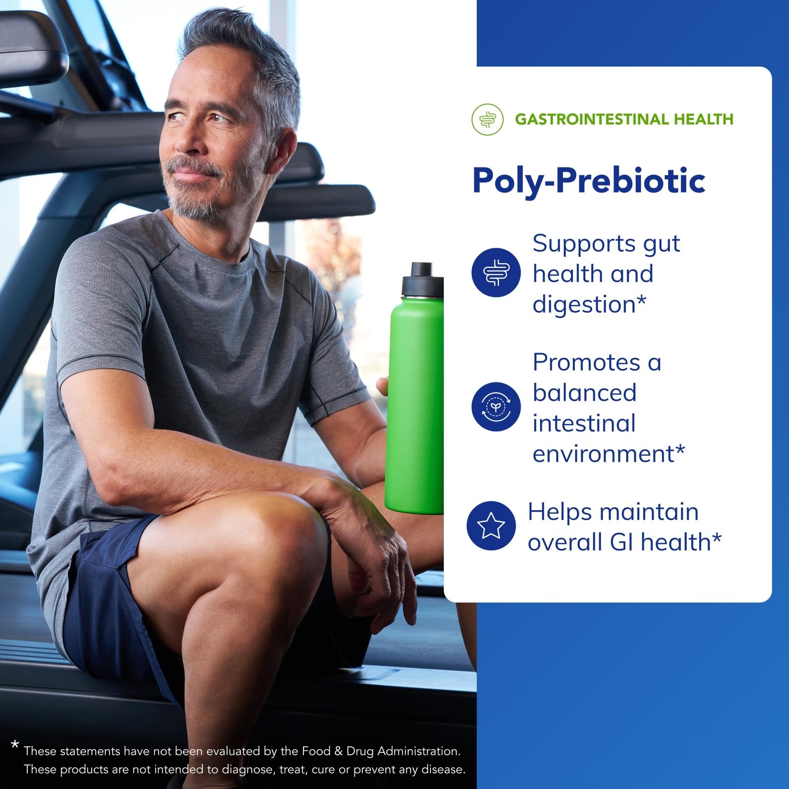 Side view of Pure Encapsulations Poly-Prebiotic bottle