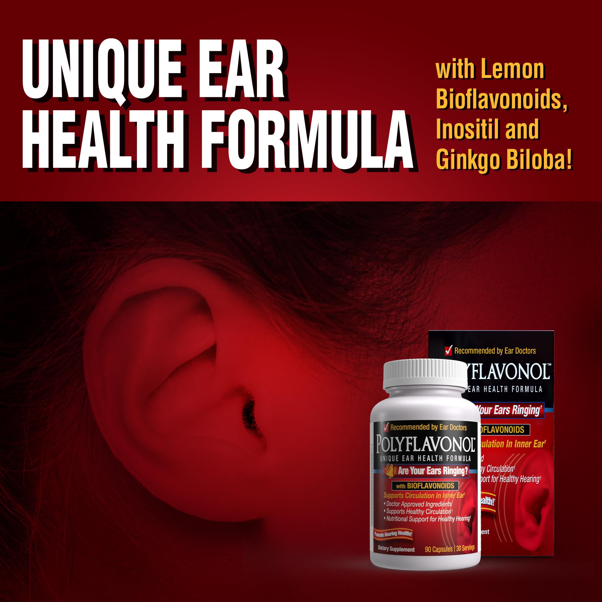 Serving size chart showing 30 servings per bottle