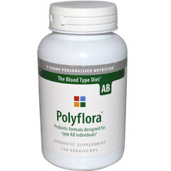 Polyflora Ab 120 Vcaps bottle - front view
