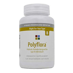 Polyflora B 120 vegcaps bottle label back