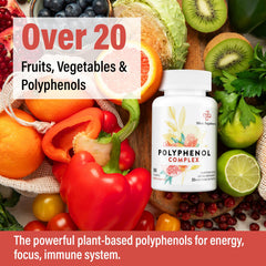 Polyphenols derived from a mix of fruits and vegetables
