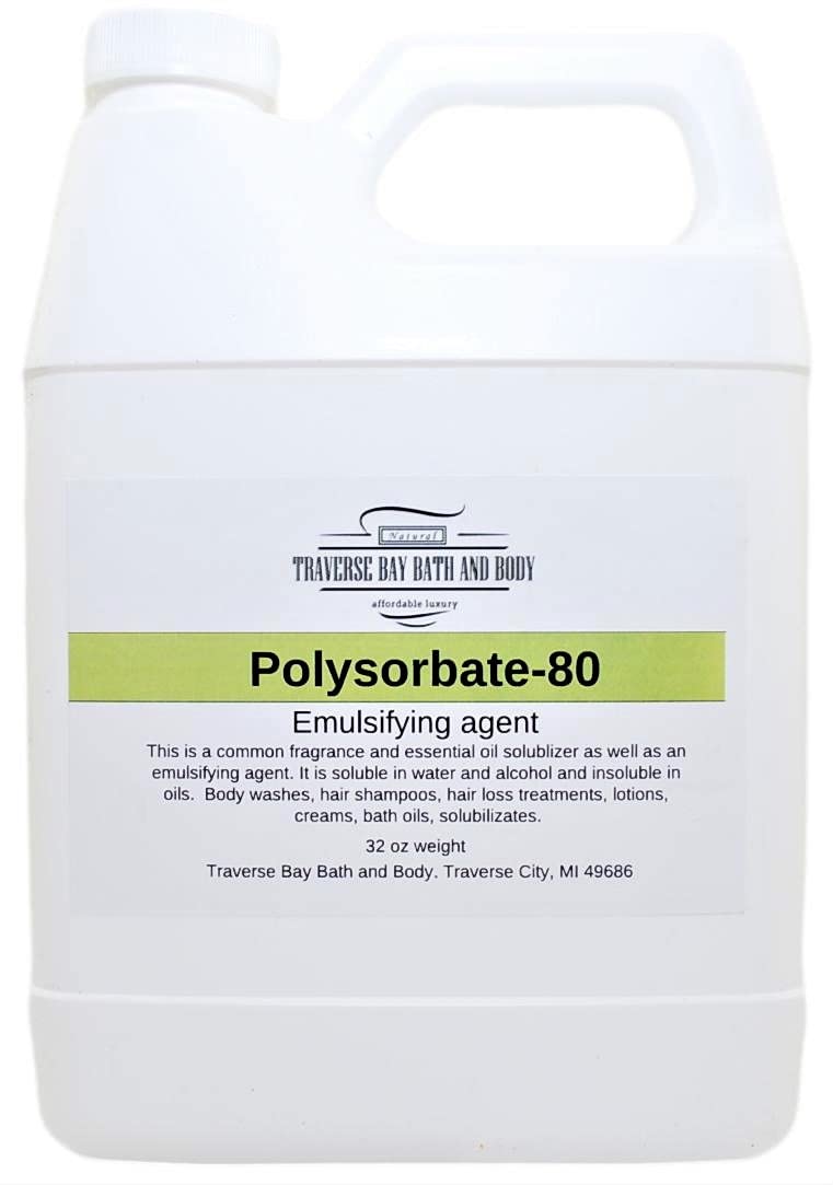 Polysorbate 80 uses in cosmetics like body washes, shampoos, lotions