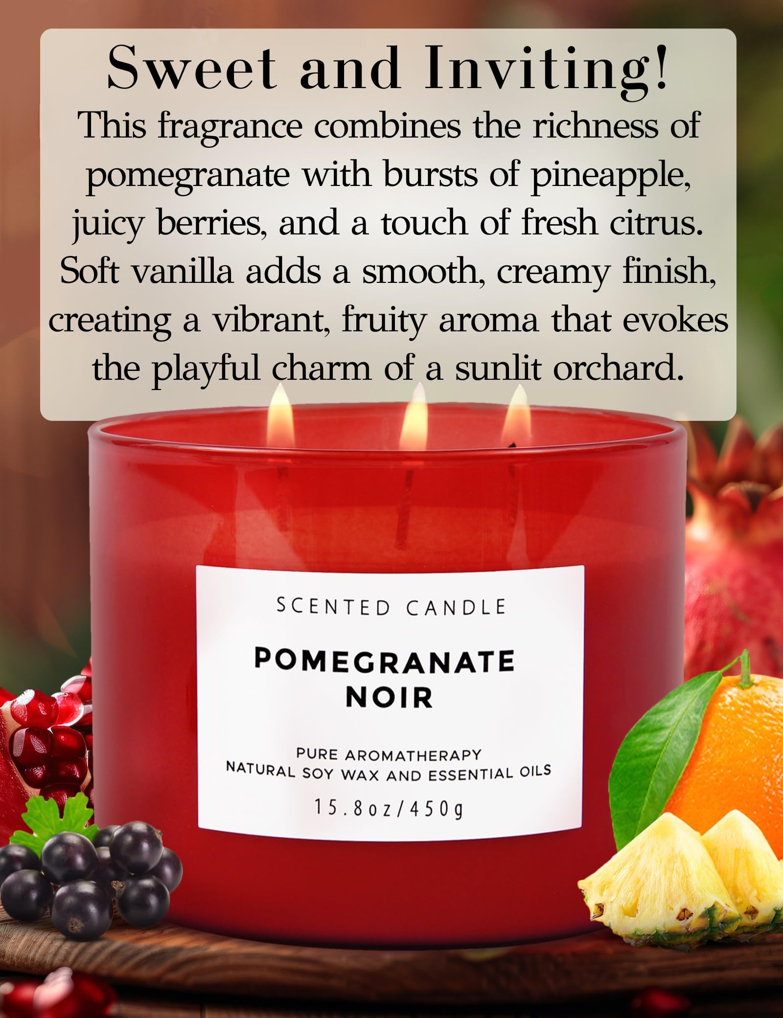 Close-up of three cotton wicks in the red jar