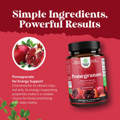 Close-up of pomegranate polyphenols and nutrients