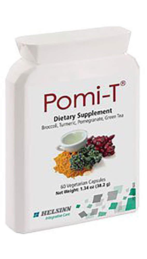 Two-bottle pack of Pomi-T 60 capsules with broccoli, turmeric, pomegranate and green tea