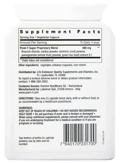 Close-up of Pomi-T ingredients: pomegranate, green tea, turmeric and broccoli for prostate support