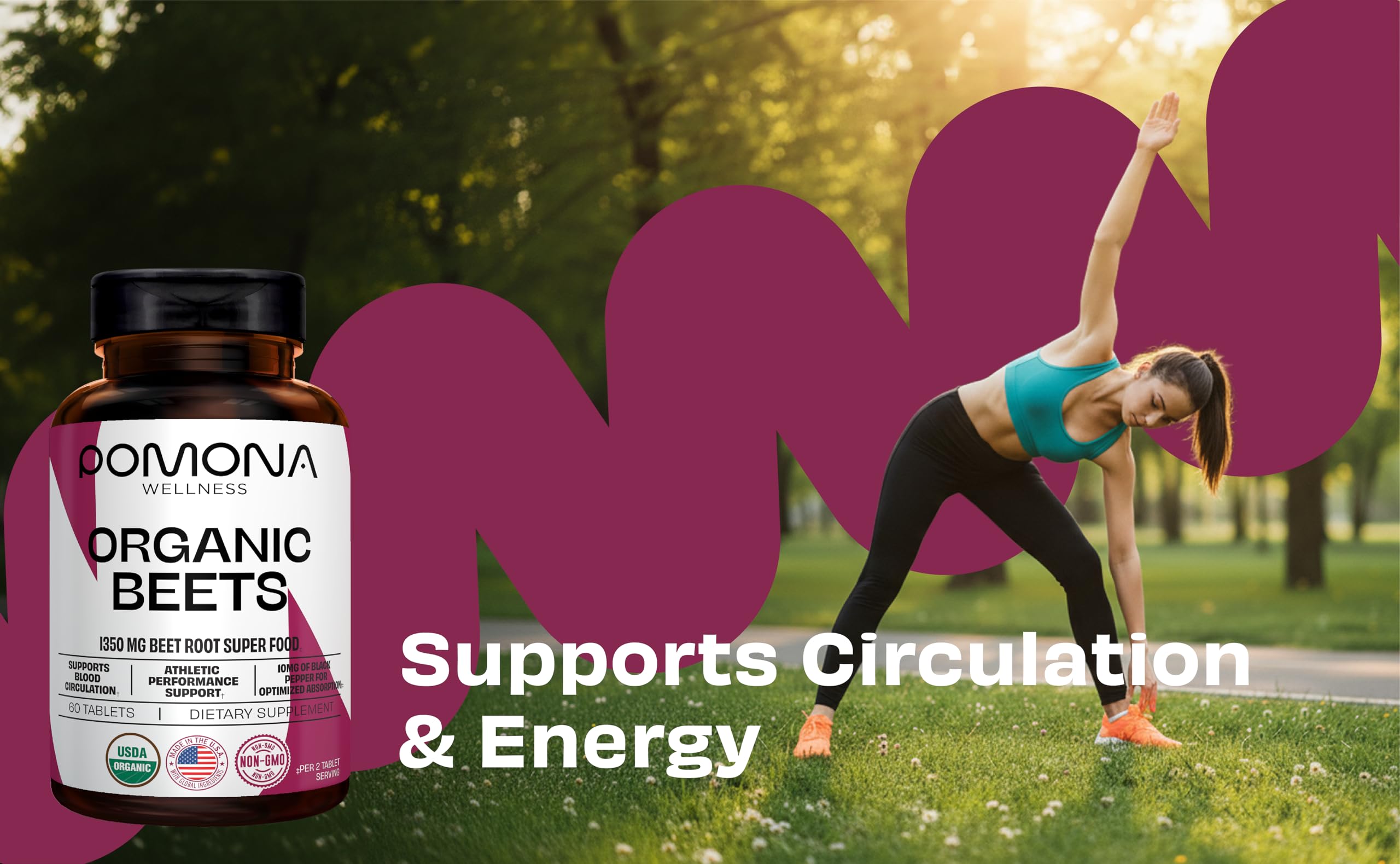 Healthy lifestyle concept with beetroot powder and fitness gear