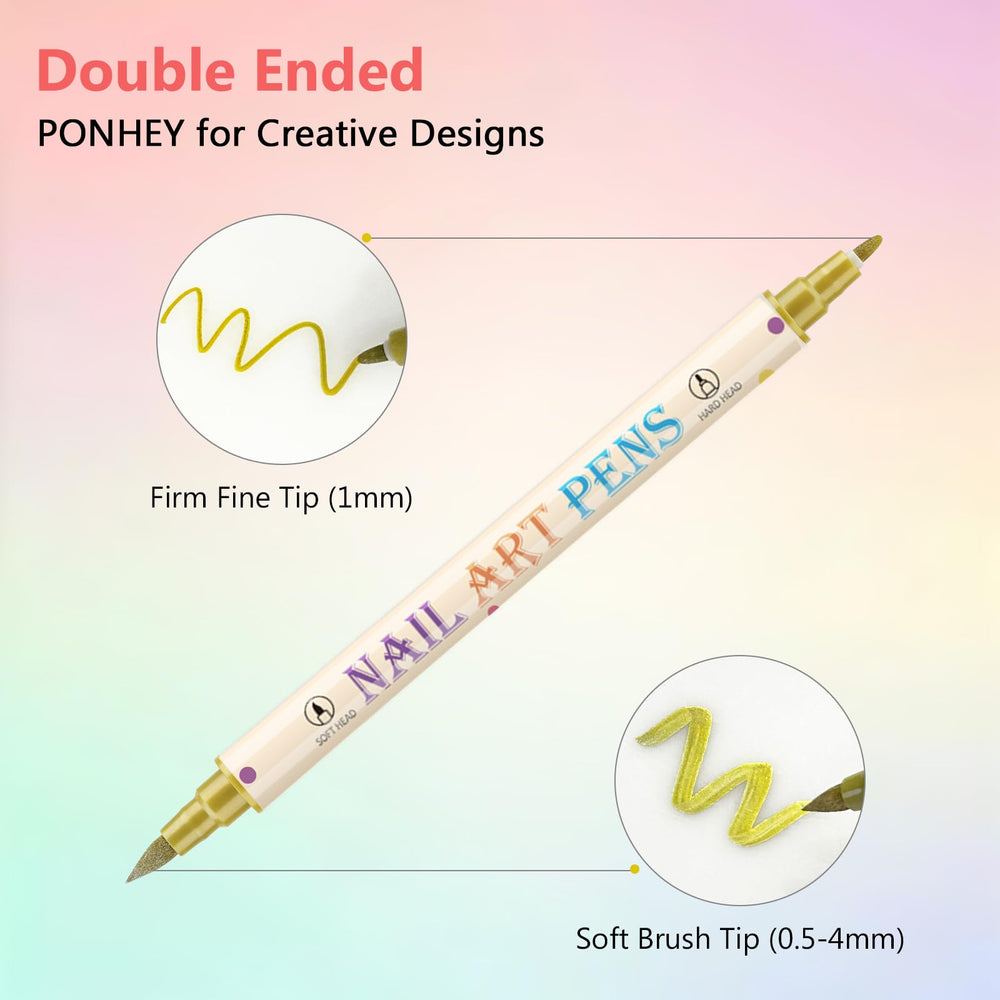 Ponhey precision 0.7mm tip enables fine details and delicate lines.