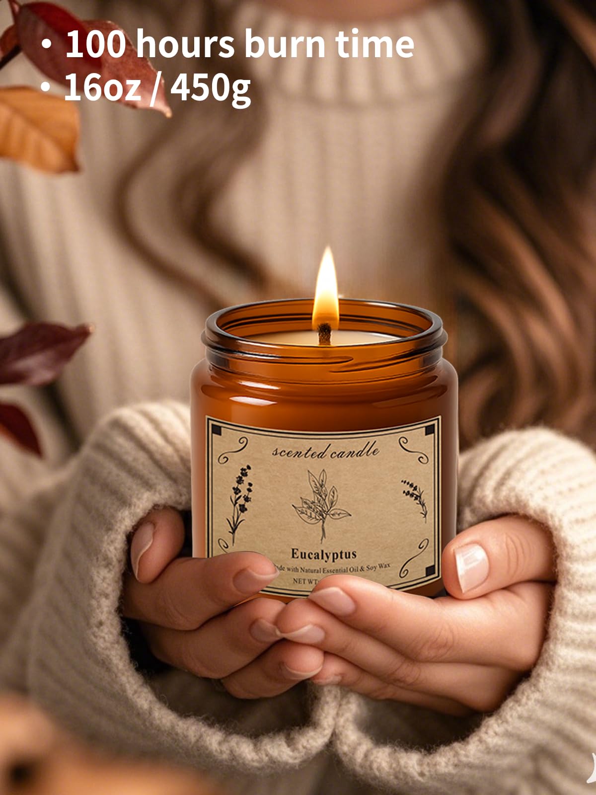 POOTES rustic kraft gift box packaging for the candle