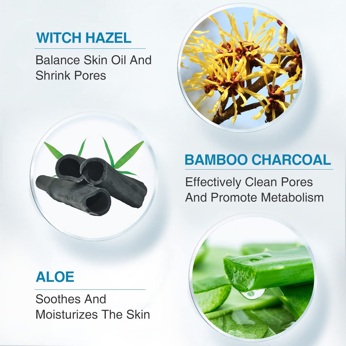 POP MODERN.C Bamboo charcoal adsorption close-up demonstrates pore-clearing potential