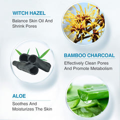 POP MODERN.C Bamboo charcoal adsorption close-up demonstrates pore-clearing potential