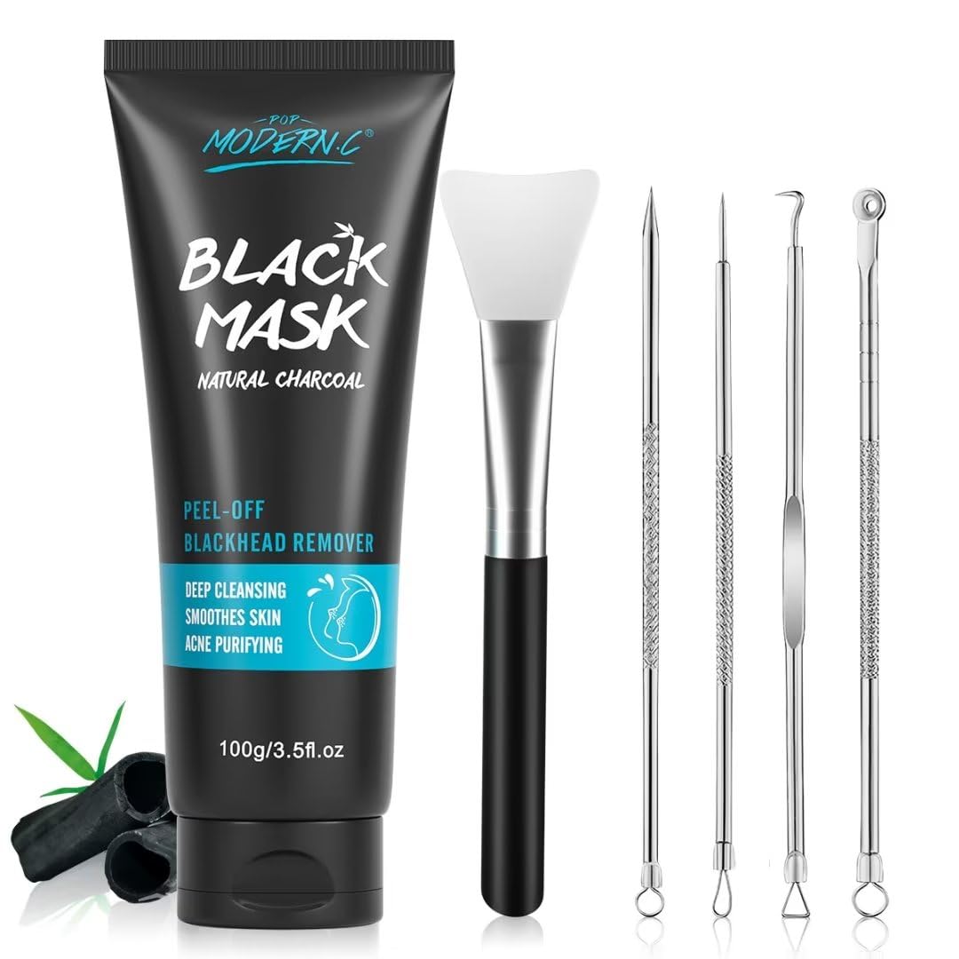 POP MODERN.C Charcoal mask close-up for deep cleansing pores