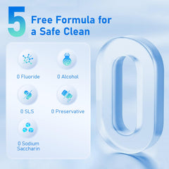 Dissolving mouthwash tablet illustrating effervescent action