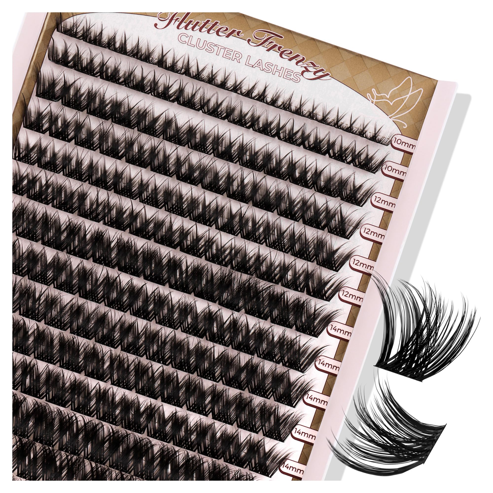 Popup Cluster Lashes product image showing wispy D-curl clusters for easy at-home extensions
