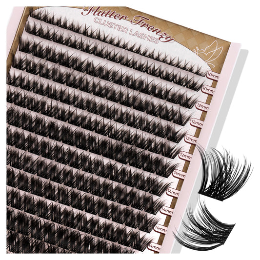Popup Cluster Lashes product image showing wispy D-curl clusters for easy at-home extensions