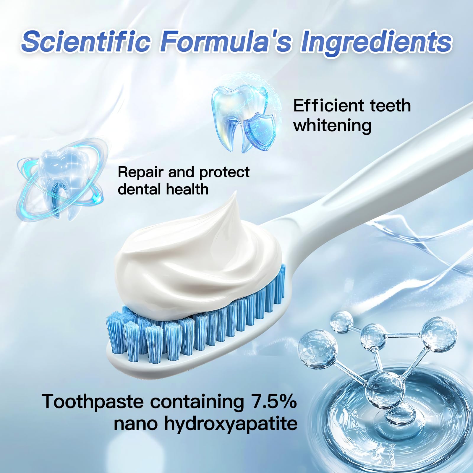 Fluoride-free toothpaste designed for sensitive teeth