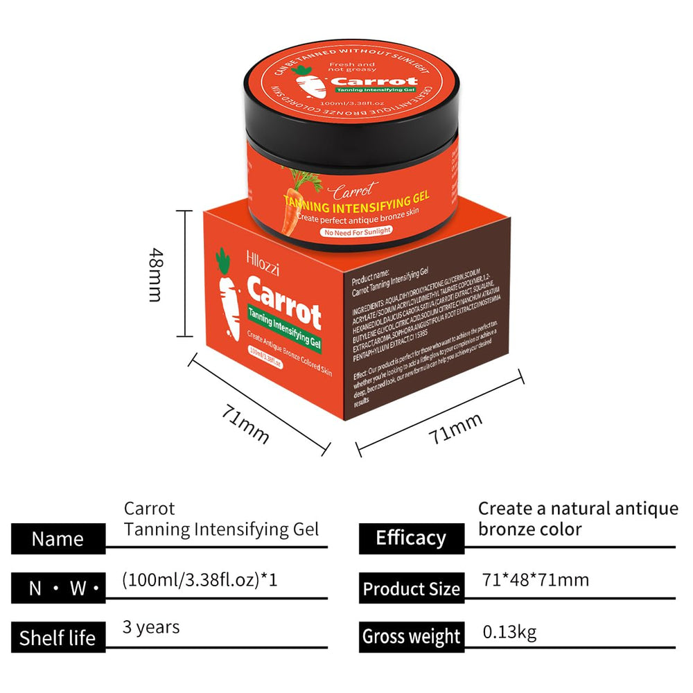 Packaging box highlighting clean ingredients for sunless tanning