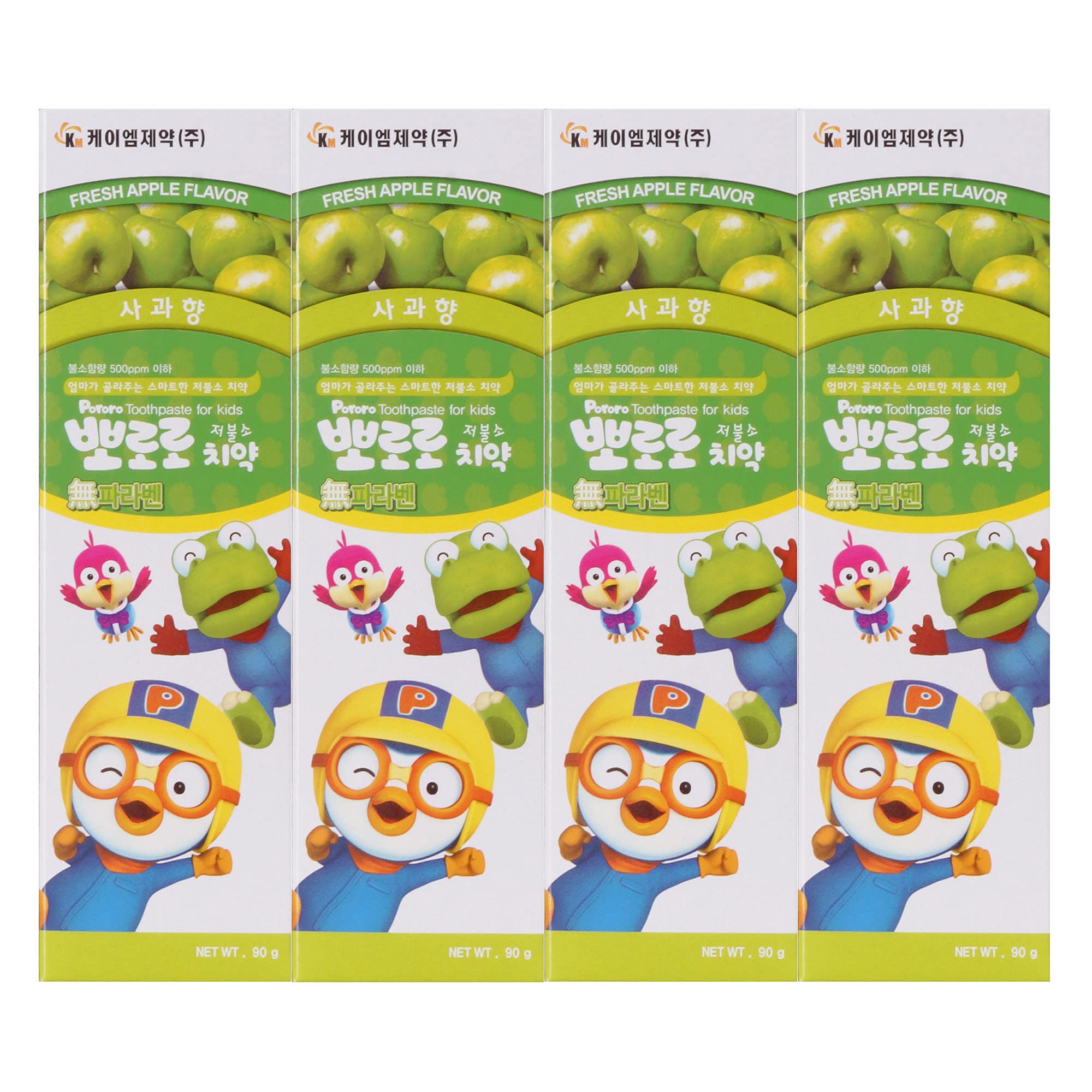 PORORO front packaging apple flavor showing friendly character and benefits