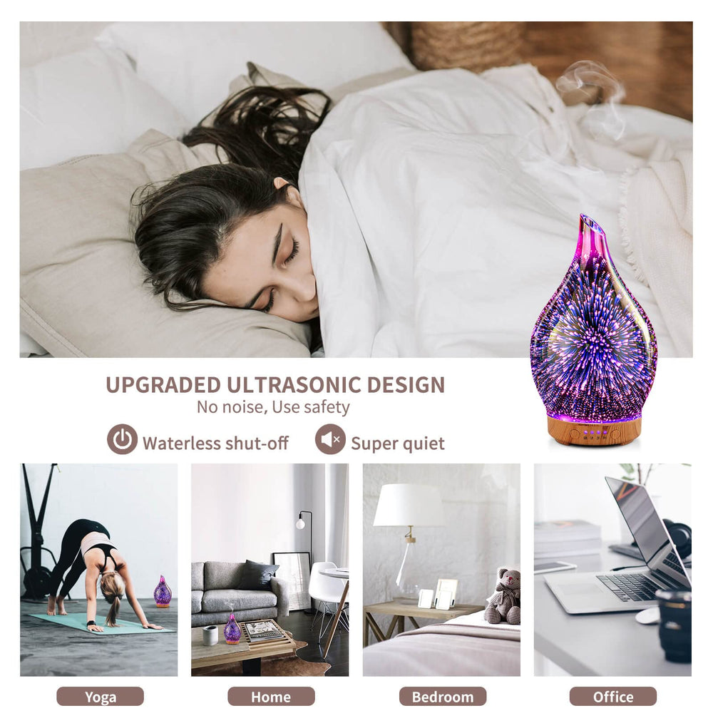 Elegant BPA-free aroma diffuser suitable for home, office, gym, and spa