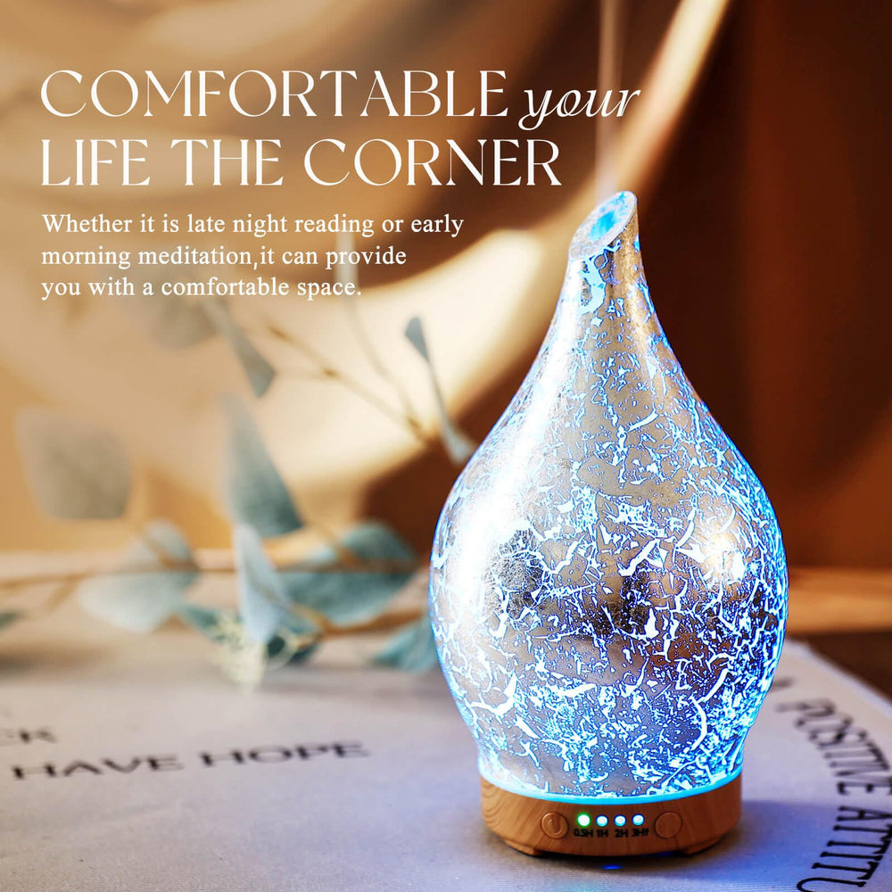BPA-free Porseme diffuser with auto-off feature