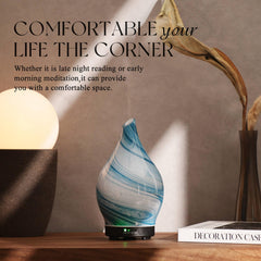 Porseme diffuser on a desk in a home office setting
