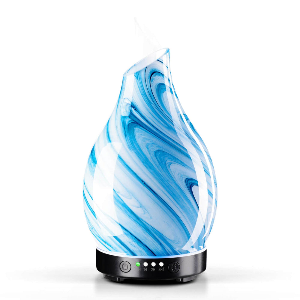 Close-up of Porseme diffuser in blue ink color