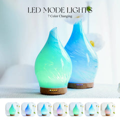 Porseme 150ml diffuser with LED color-changing lights (Blue Wave)