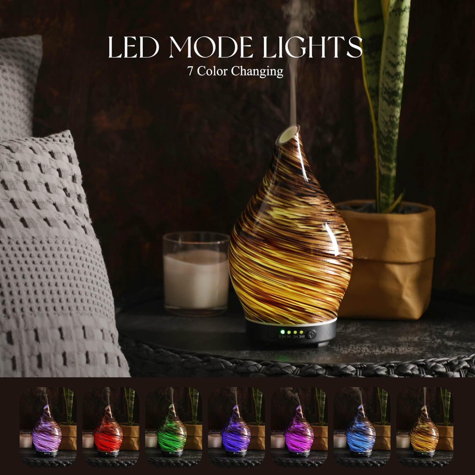 LED seven-color ambient lighting with the diffuser