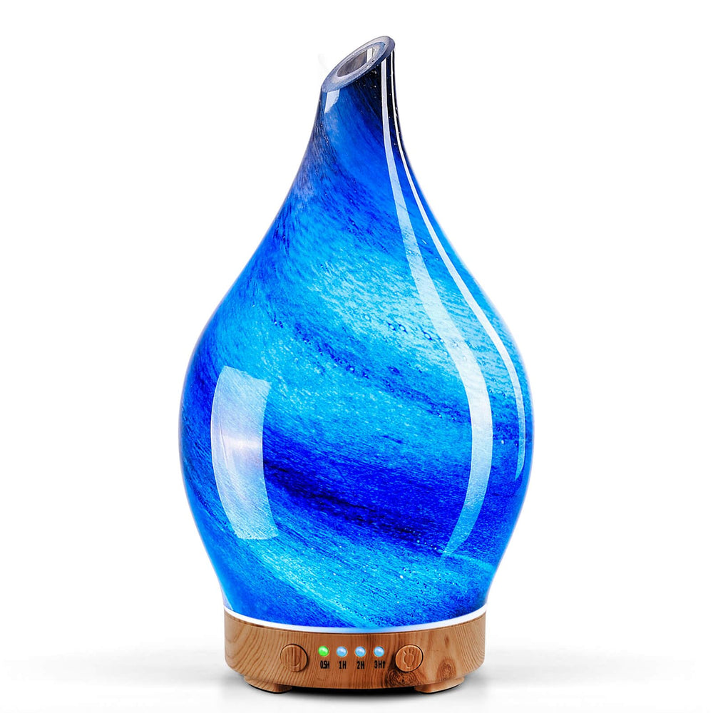 Porseme 150ml glass diffuser with galaxy color-changing LED lights