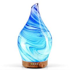 Porseme 150ml glass diffuser in ink finish with hand-blown glass