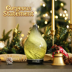 Diffuser placed on a bedside table for sleeping ambiance