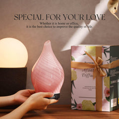 Diffuser in spa-like setting with soft pink glow