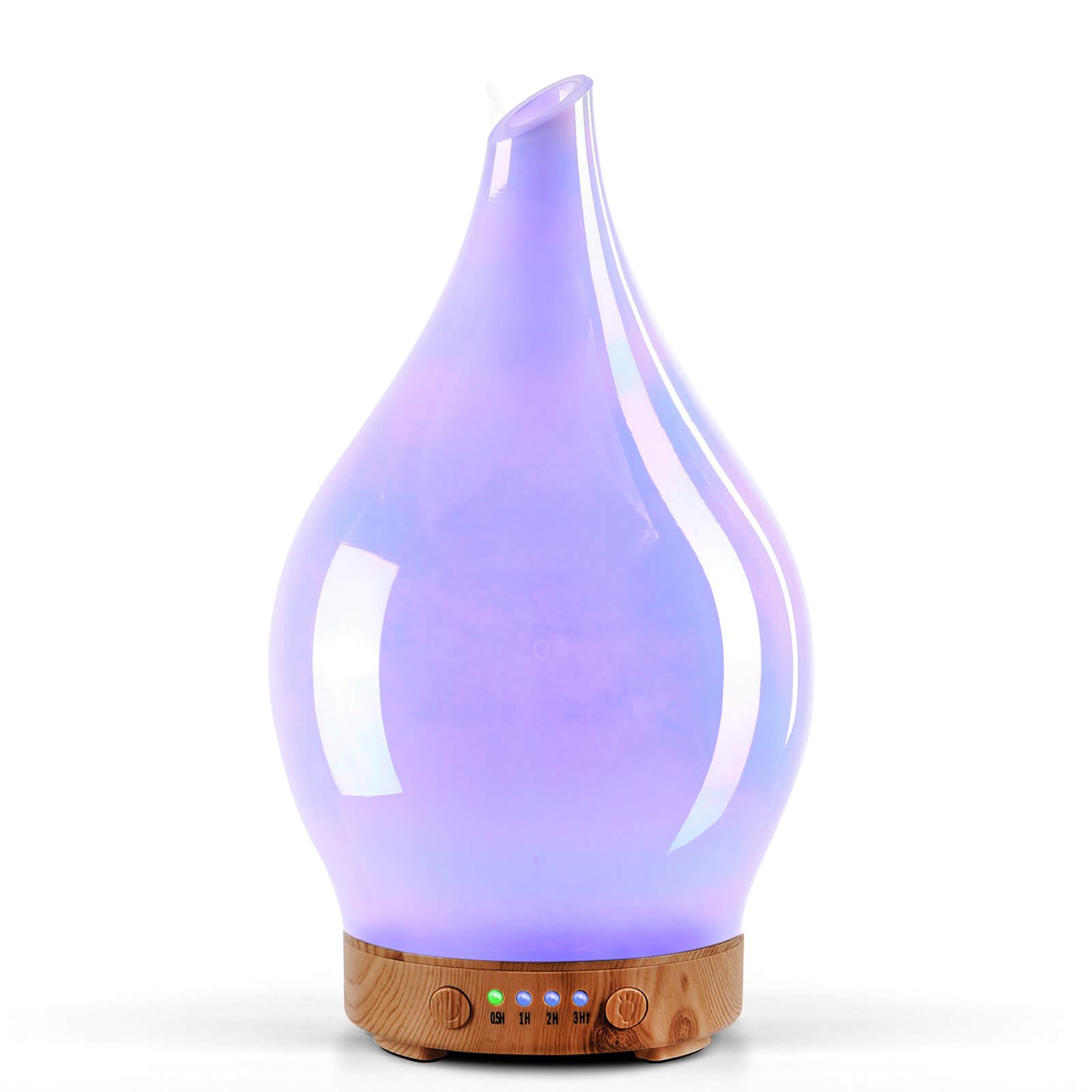 Porseme 150ml glass diffuser with White Jade finish and star lid