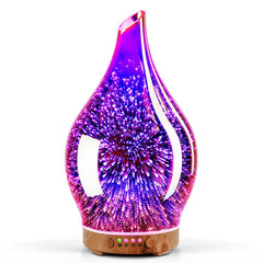 Porseme 150ml essential oil diffuser in rose gold with handblown glass globe