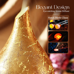 BPA-free material with hand-blown glass diffuser
