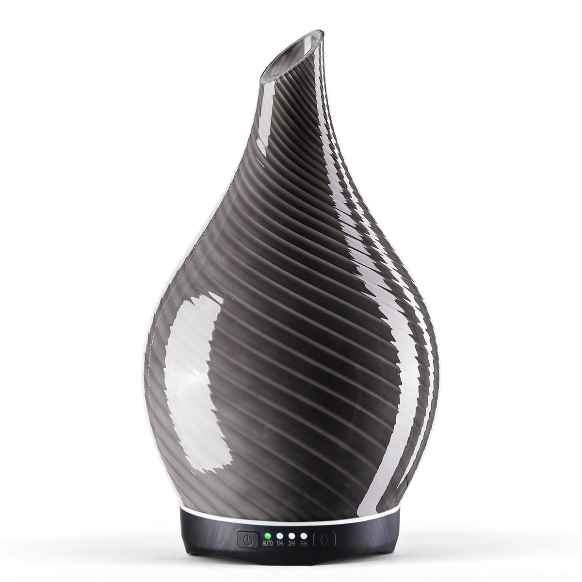 Porseme 280ml Glass Diffuser – Pure Grey, front view