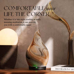 Porseme diffuser in a bedroom setting for relaxation