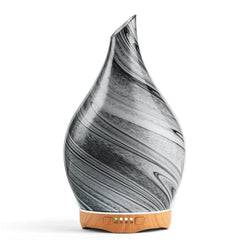 Porseme 280ml glass essential oil diffuser in ink color with starry glass pattern