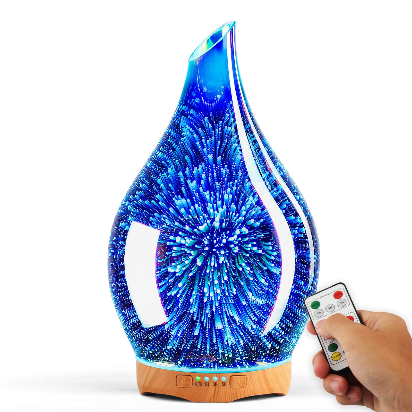 Porseme 280ml essential oil diffuser with remote control - front view