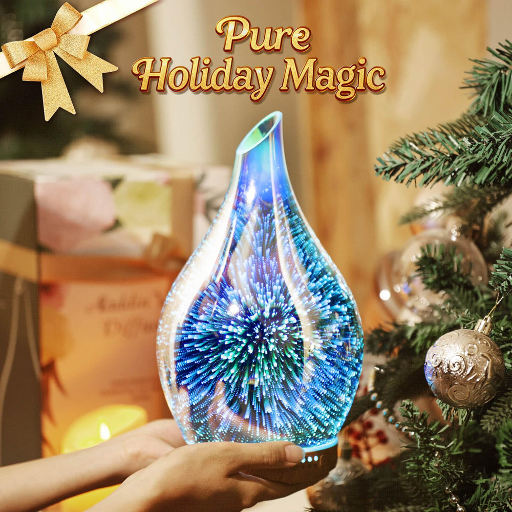 Remote-controlled aroma diffuser with color-changing lights