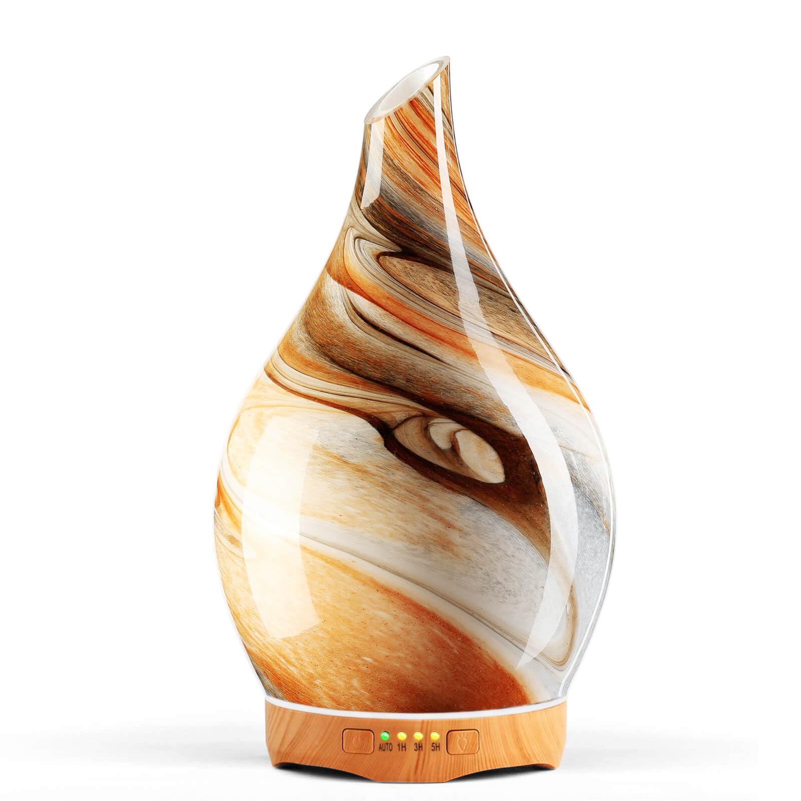Porseme 280ml glass diffuser with starry glass cover and wooden base